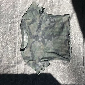 Camo Crop Top